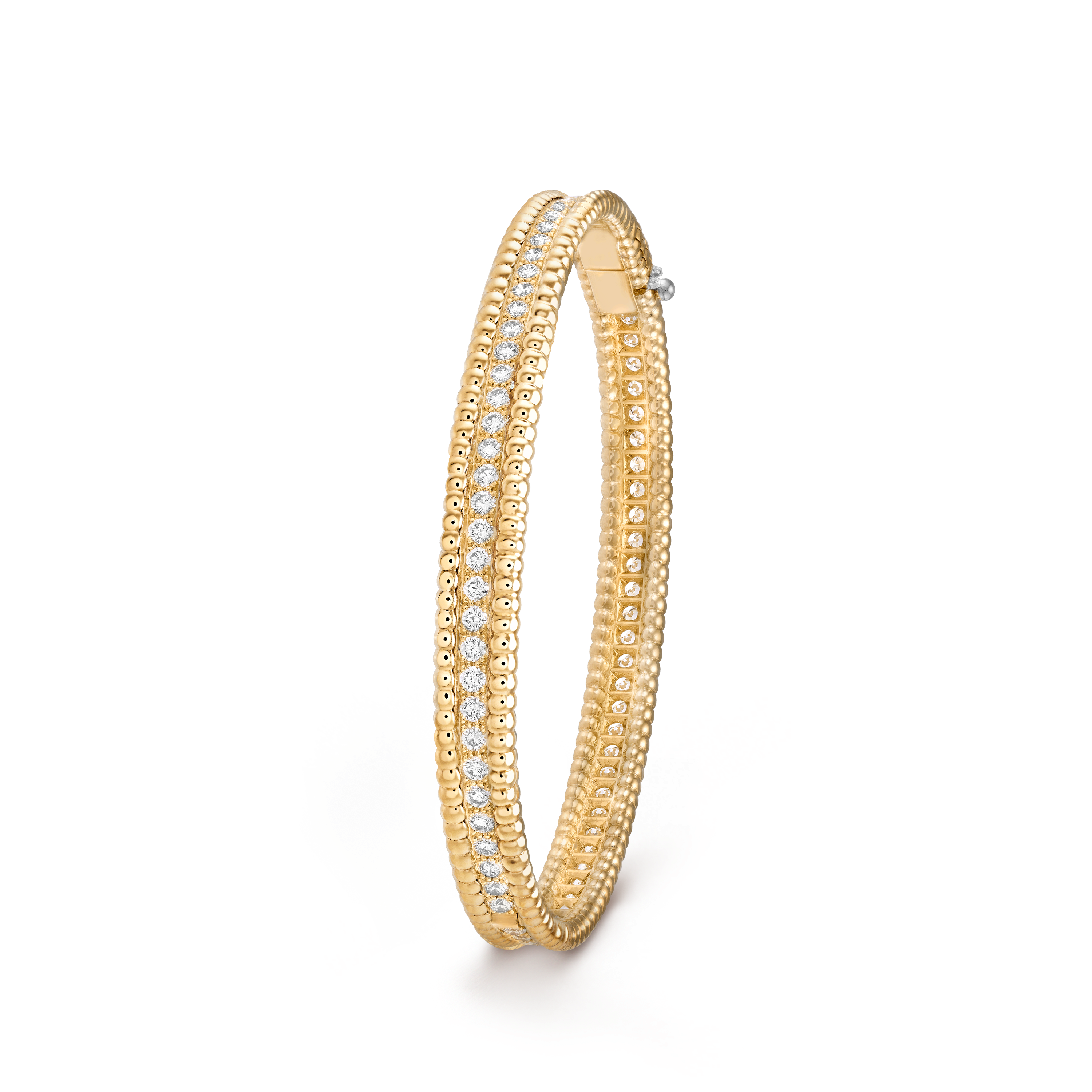 VCS029 VCA Narrow 1 Rows diamond perlee bangle bracelet - ccjewelryacc