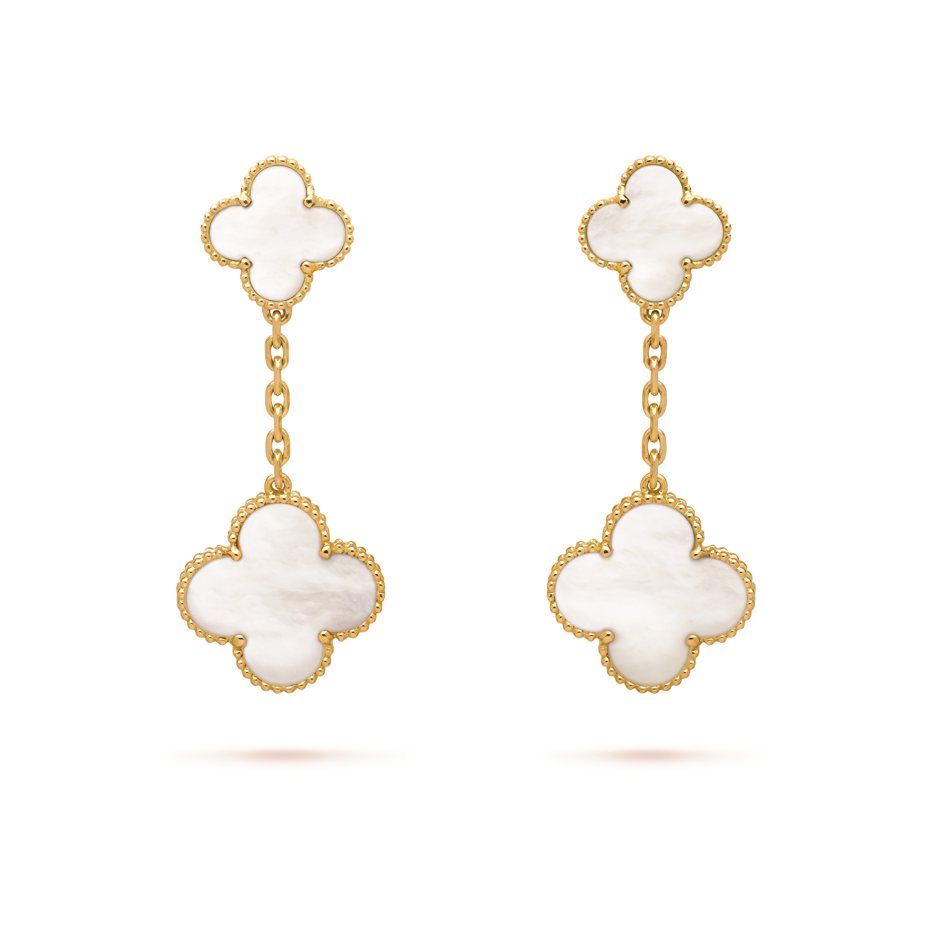 VCE033 VCA 2 Motifs Magic Alhambra earrings clip - ccfashionjewelry