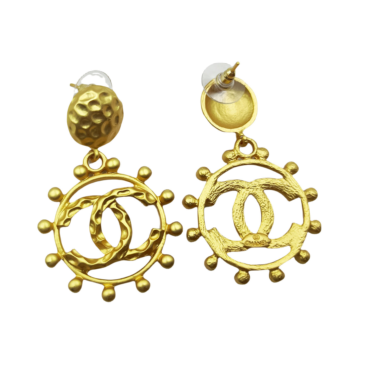 CCE550 Vintage cc drop earrings - ccjewelryacc