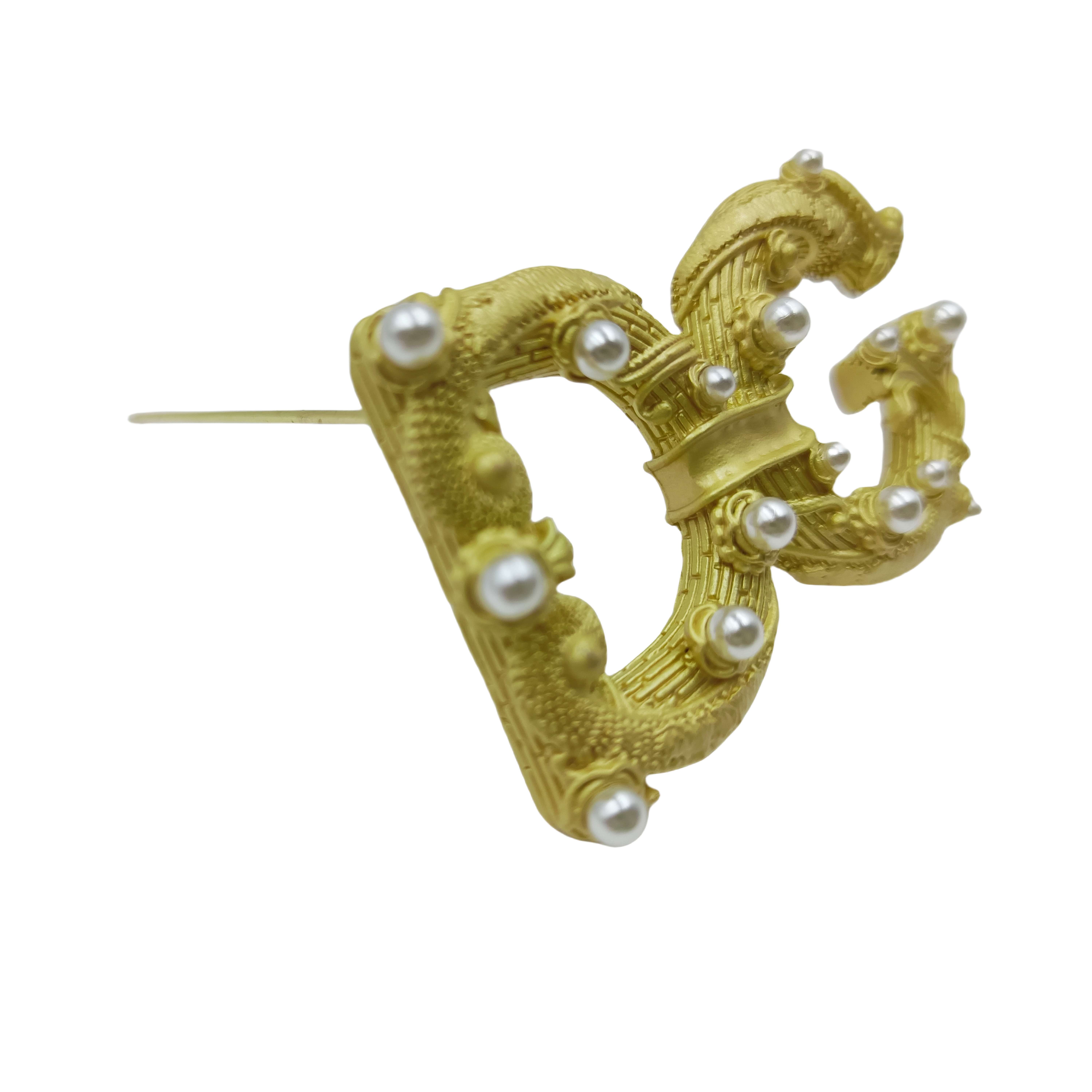 DGB003 Vintage DG Logo brooch pin - ccjewelryacc