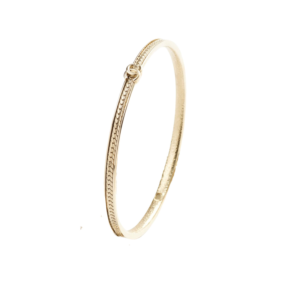 CCS192 Metal snake bracelet cuff with cc logo - ccjewelryacc