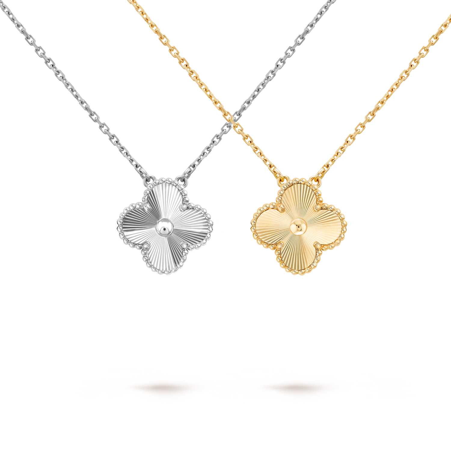 VCN006 Four leaf clover vintage alhambra Pendant Necklace - ccfashionjewelry