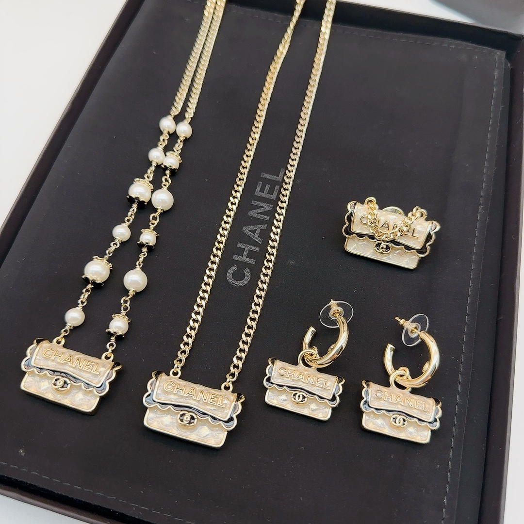CCN560 24B bag cc necklace earring - ccjewelryacc