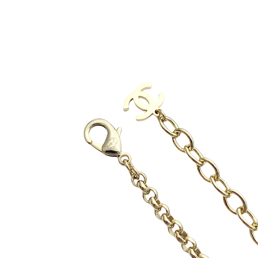 CCN556 Pearl and enamel choker necklace - ccjewelryacc