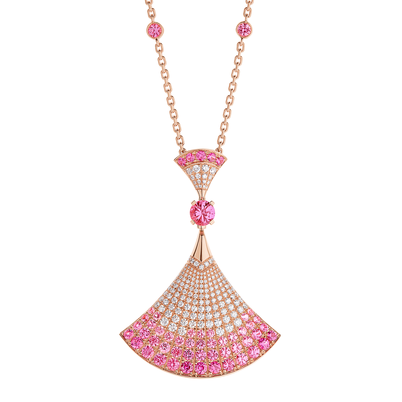 BGNV006 V-Gold Colorful diamond DIVA DREAM necklace - ccjewelryacc