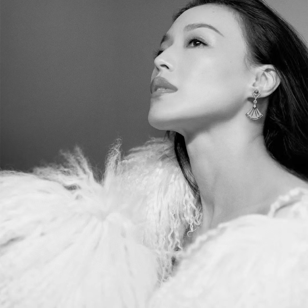 BGES012 S925 Sterling silver and diamond  Divas' dream earrings clip - ccjewelryacc