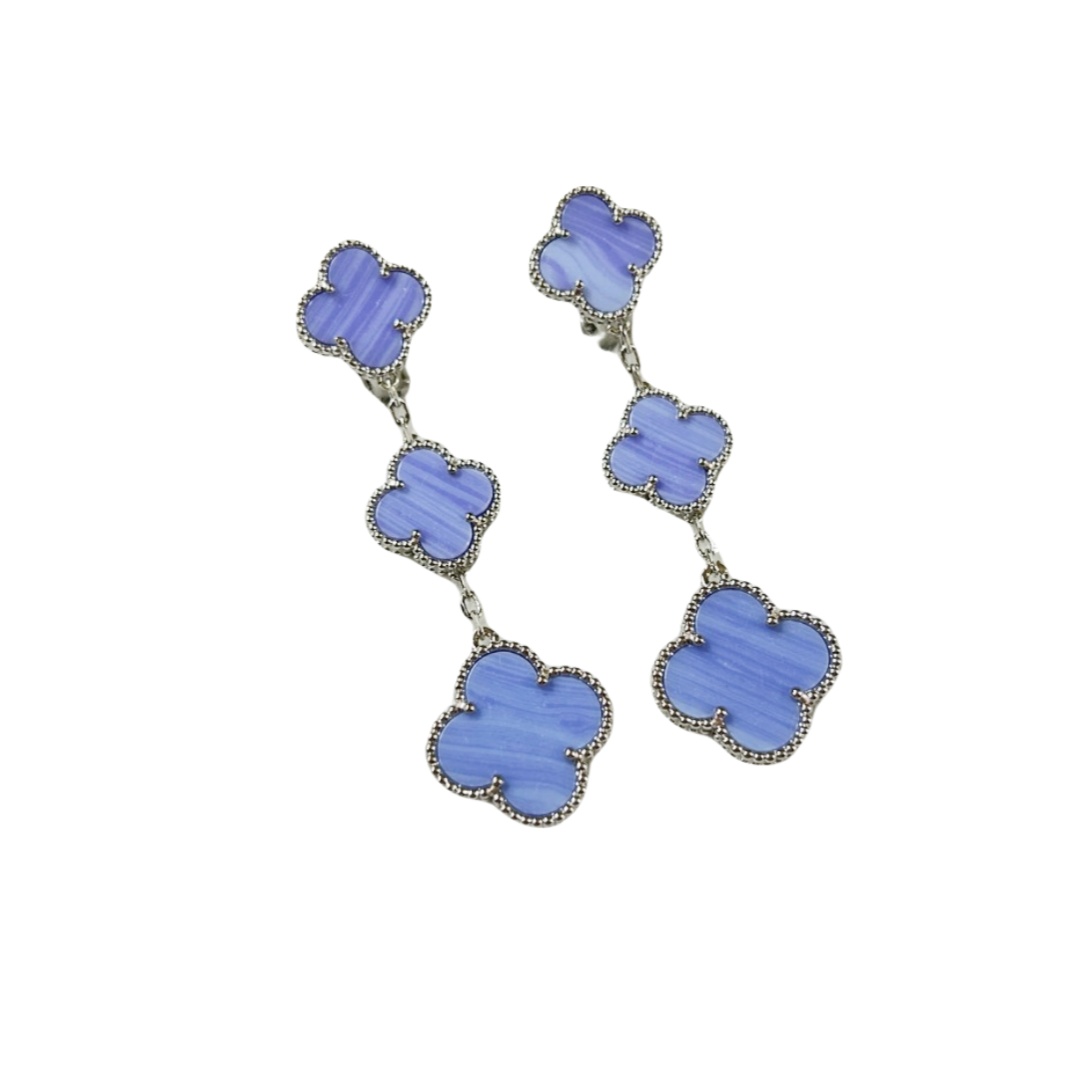 VCE037 VCA Magic Alhambra stud earring clip 3 motifs - ccfashionjewelry