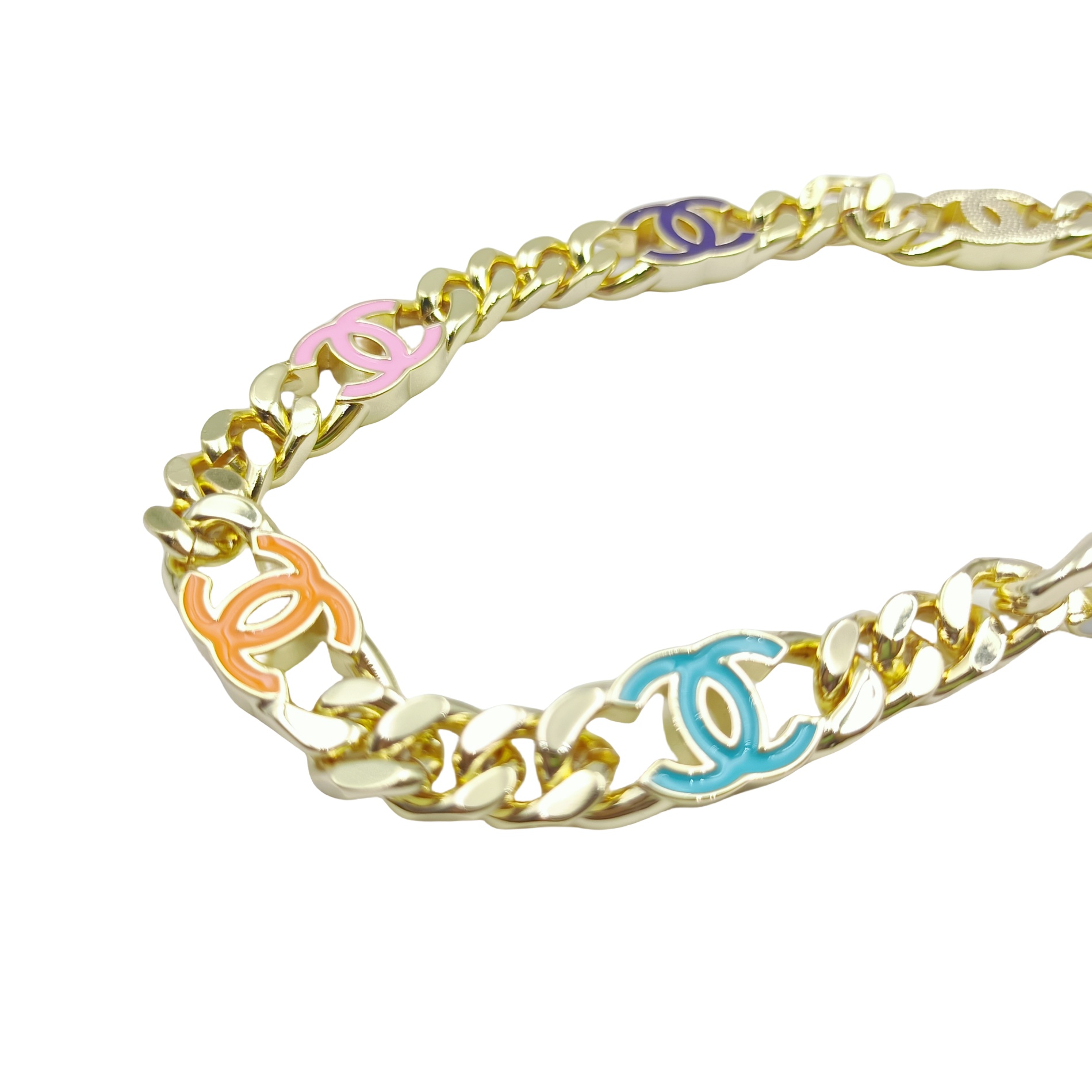 CCN399 Dopamine Color CC Choker Necklace - ccjewelryacc