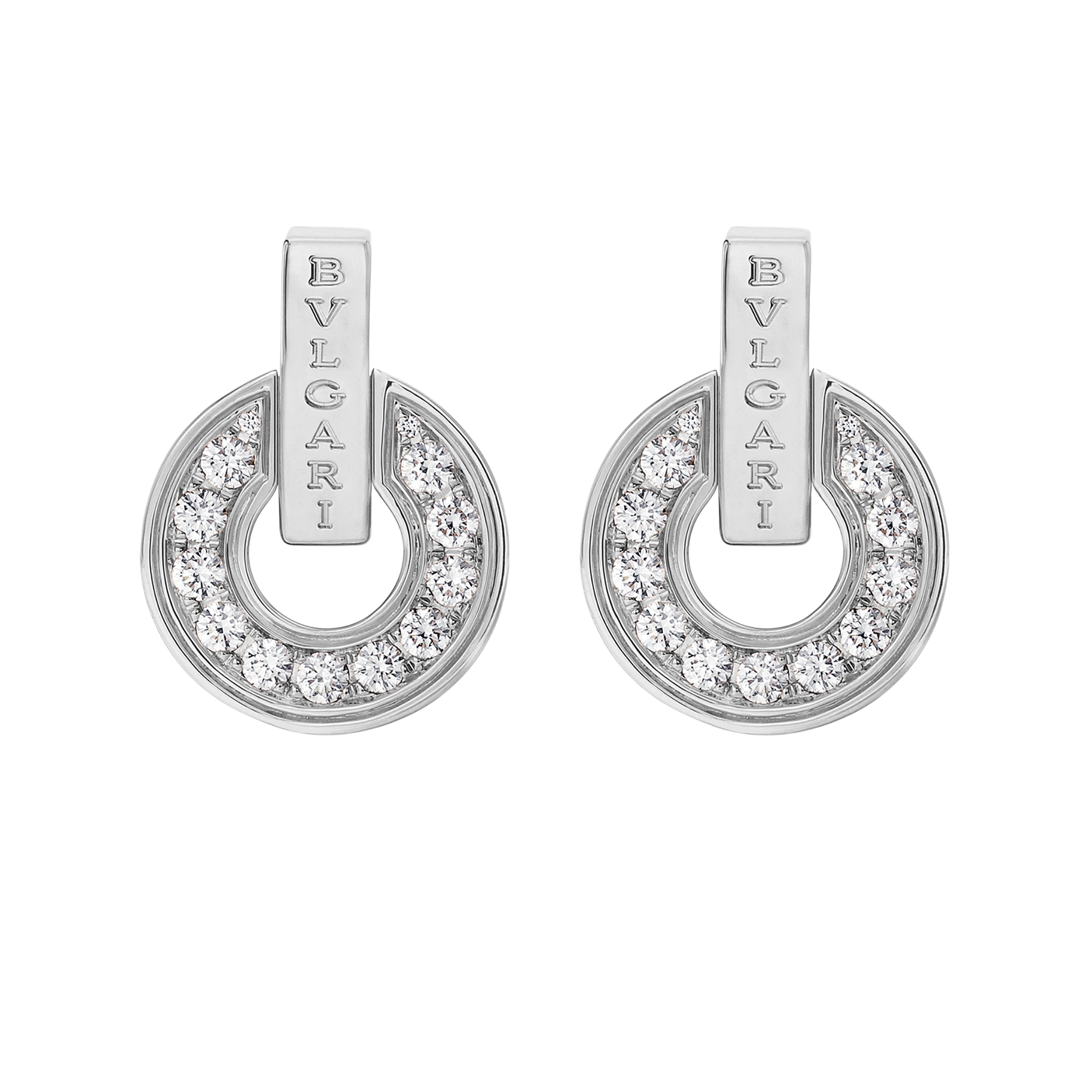 BGE034 Full diamond Bulg@ri bulg@ri earrings - ccjewelryacc