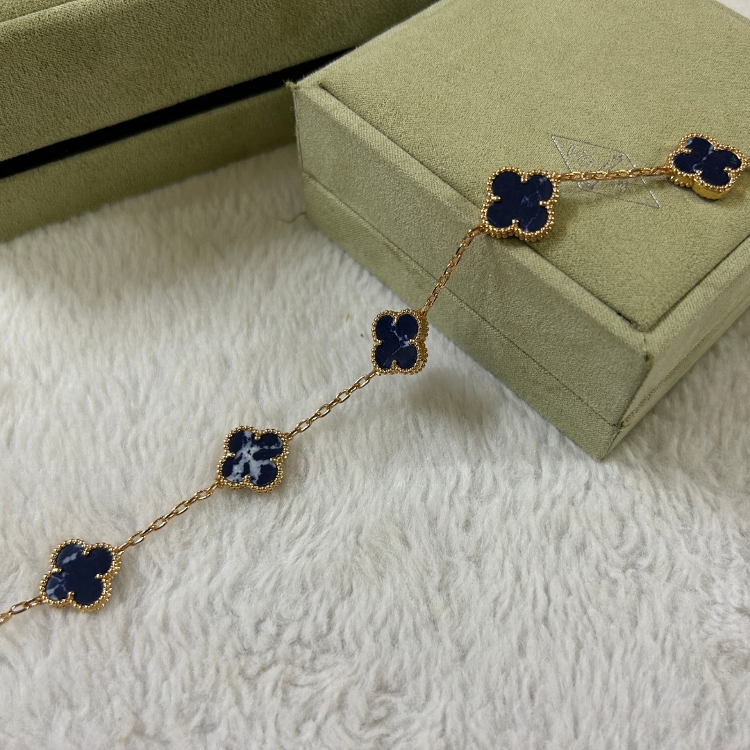 VCS030 Four leaf cover Bracelet 5 motifs Gold/Rose gold/White gold - ccjewelryacc