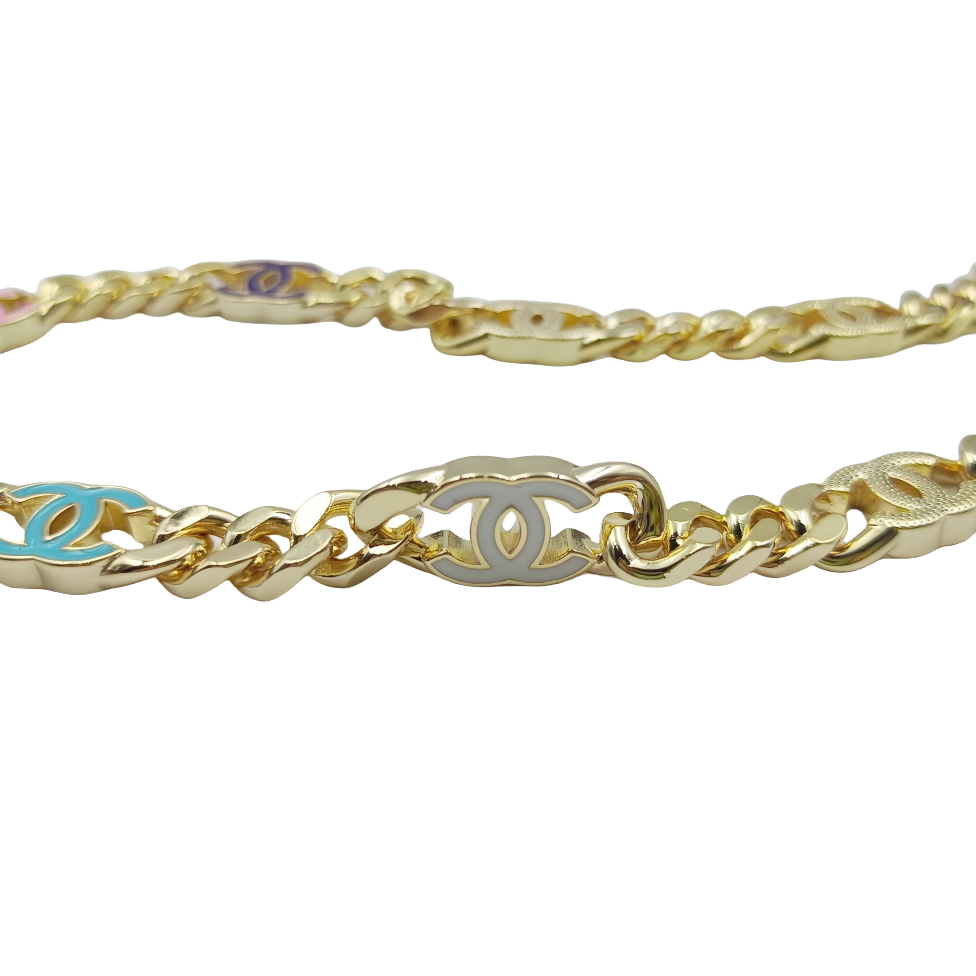 CCN399 Dopamine Color CC Choker Necklace - ccjewelryacc