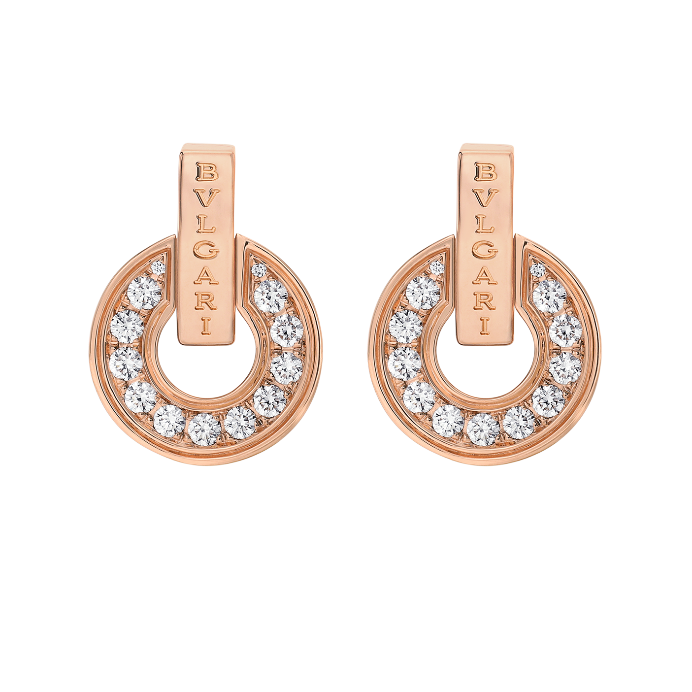 BGE034 Full diamond Bulg@ri bulg@ri earrings - ccjewelryacc