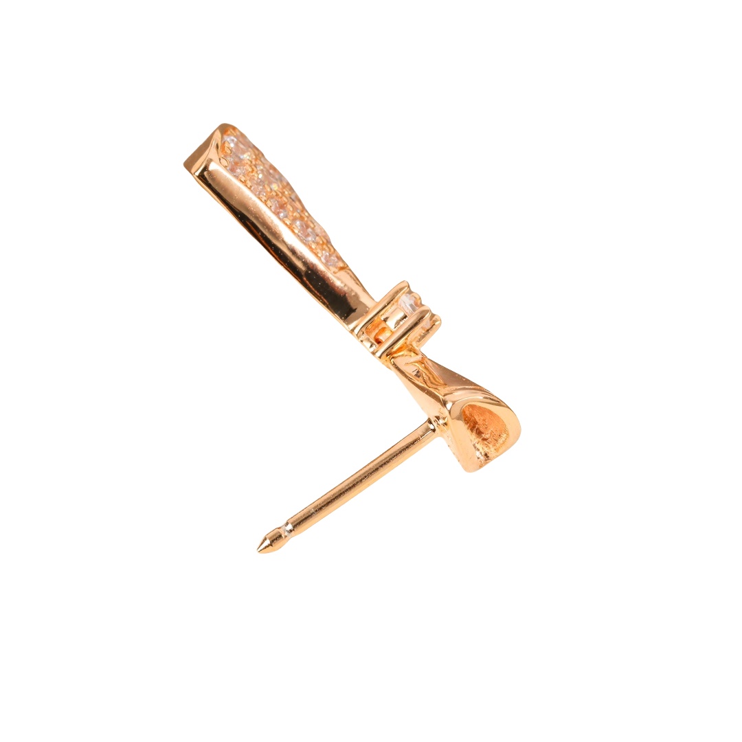 BGES010 S925 Sterling silver and diamond  Divas dream earrings - ccjewelryacc