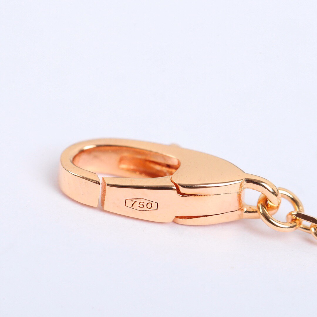 BGNS012 S925 Sterling Silver DIVAS'DREAM necklace Rose gold - ccjewelryacc