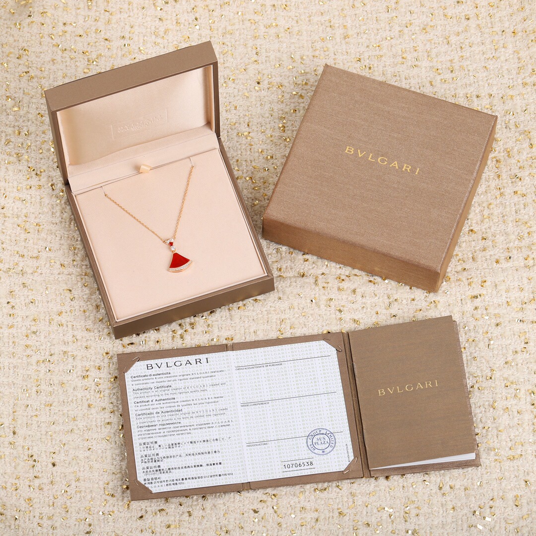 BGNS012 S925 Sterling Silver DIVAS'DREAM necklace Rose gold - ccjewelryacc