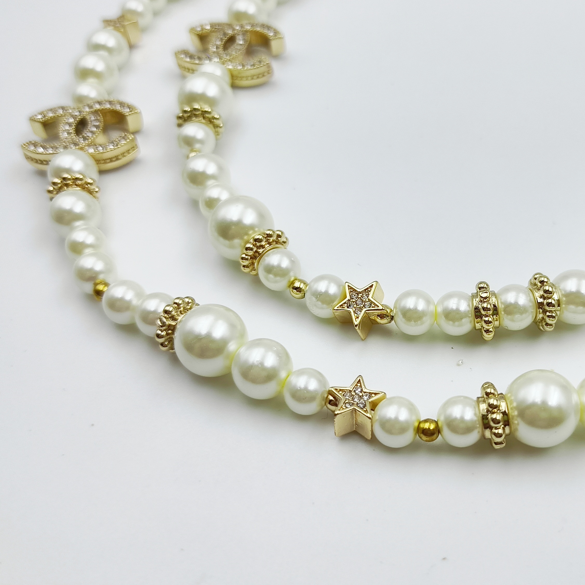 CCL003 CC Long chain pearl Necklace sweater chain - ccjewelryacc