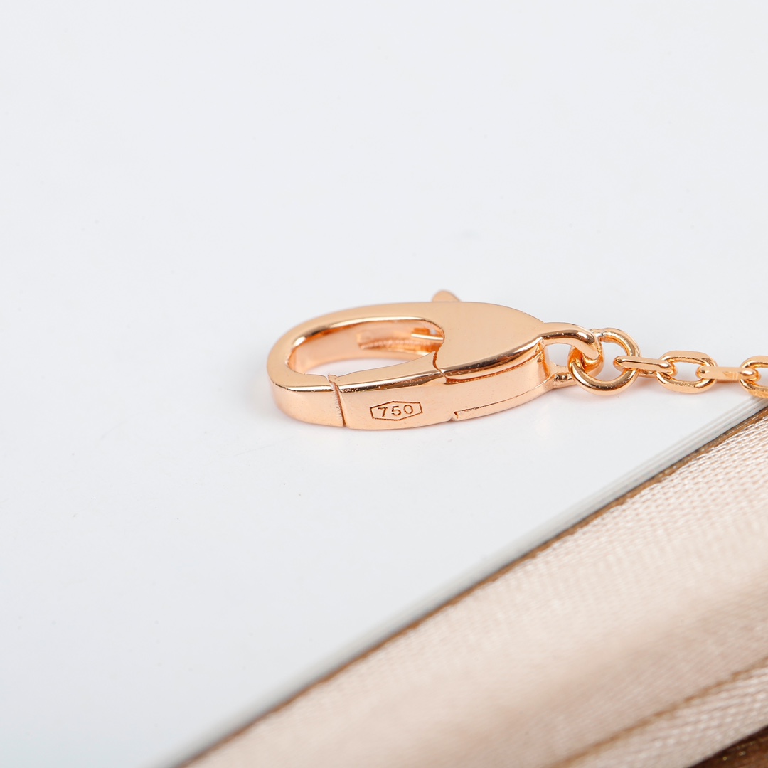 BGNS012 S925 Sterling Silver DIVAS'DREAM necklace Rose gold - ccjewelryacc