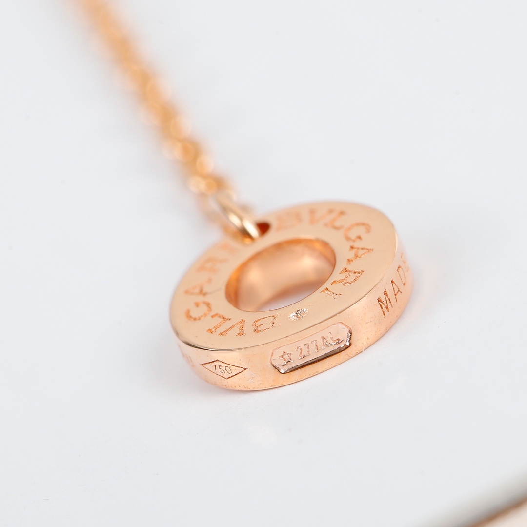 BGNS012 S925 Sterling Silver DIVAS'DREAM necklace Rose gold - ccjewelryacc