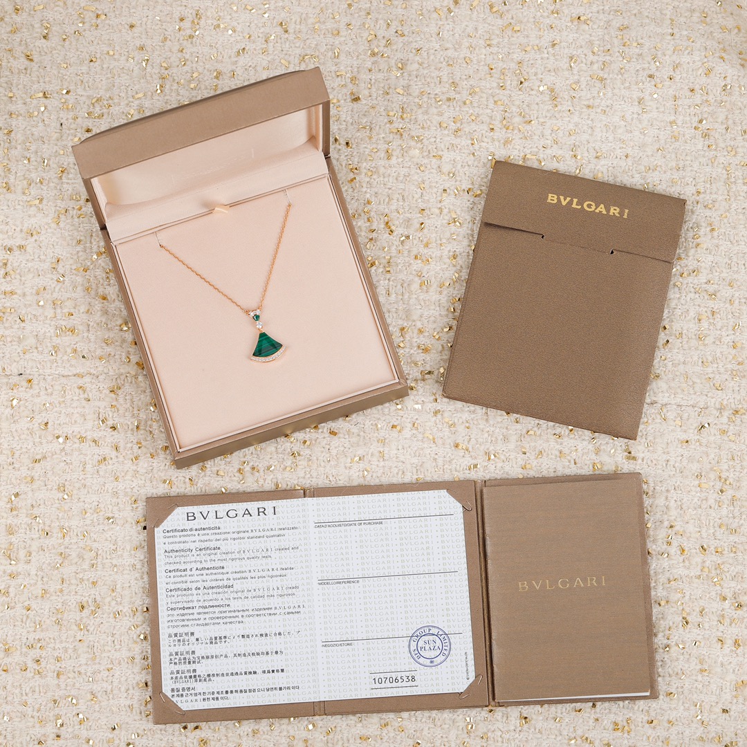 BGNS012 S925 Sterling Silver DIVAS'DREAM necklace Rose gold - ccjewelryacc