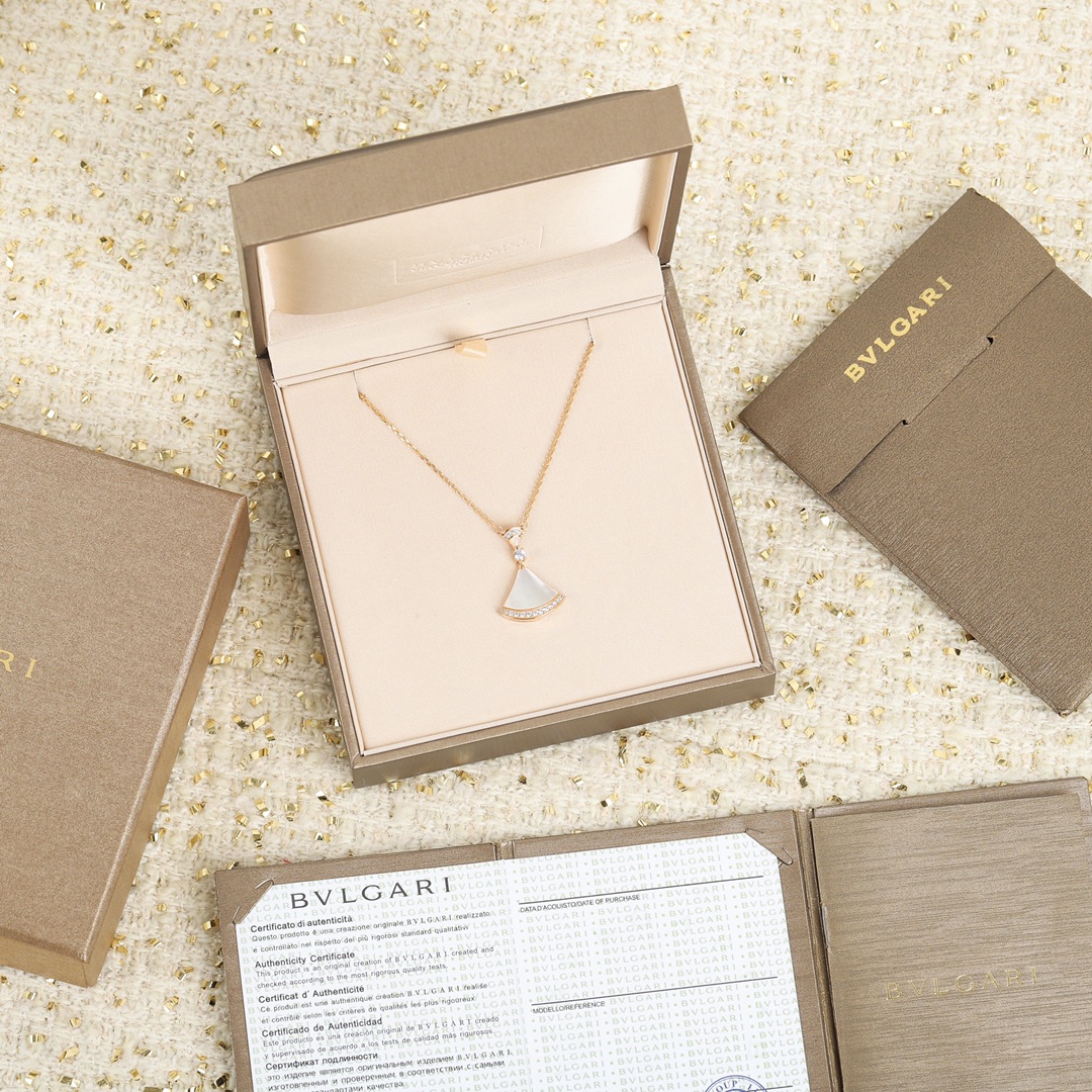 BGNS012 S925 Sterling Silver DIVAS'DREAM necklace Rose gold - ccjewelryacc