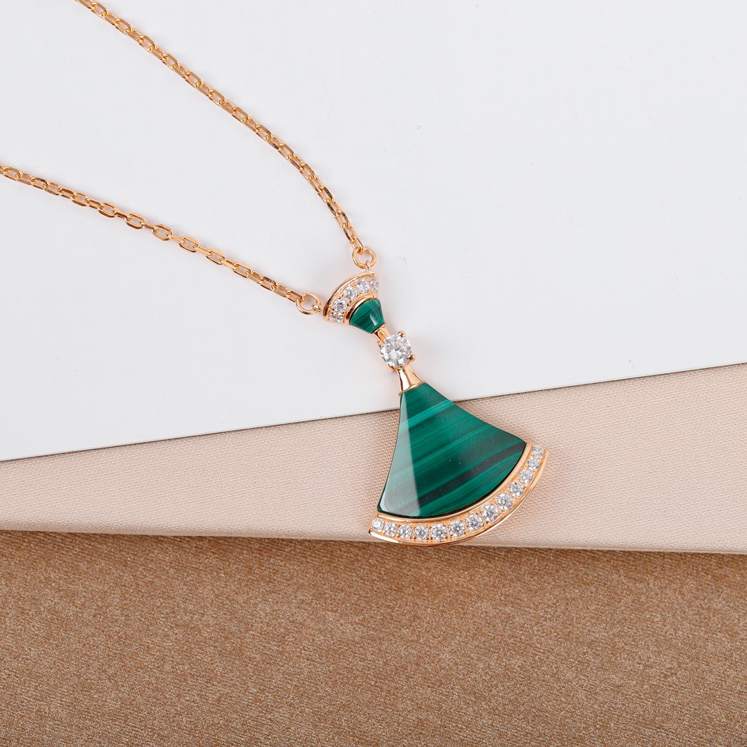 BGNS012 S925 Sterling Silver DIVAS'DREAM necklace Rose gold - ccjewelryacc