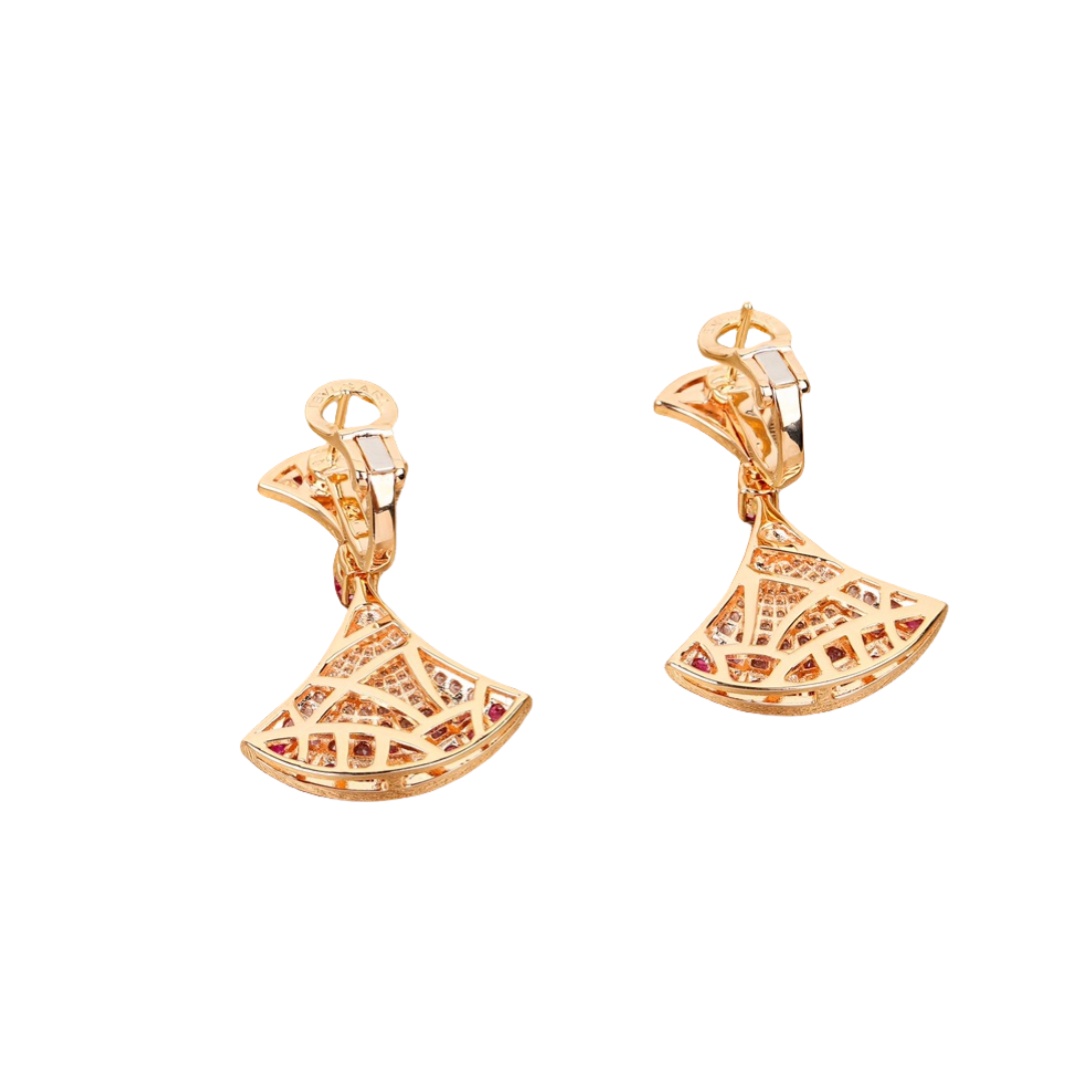 BGES014 S925 Sterling silver and diamond  Divas' dream earrings clip - ccjewelryacc