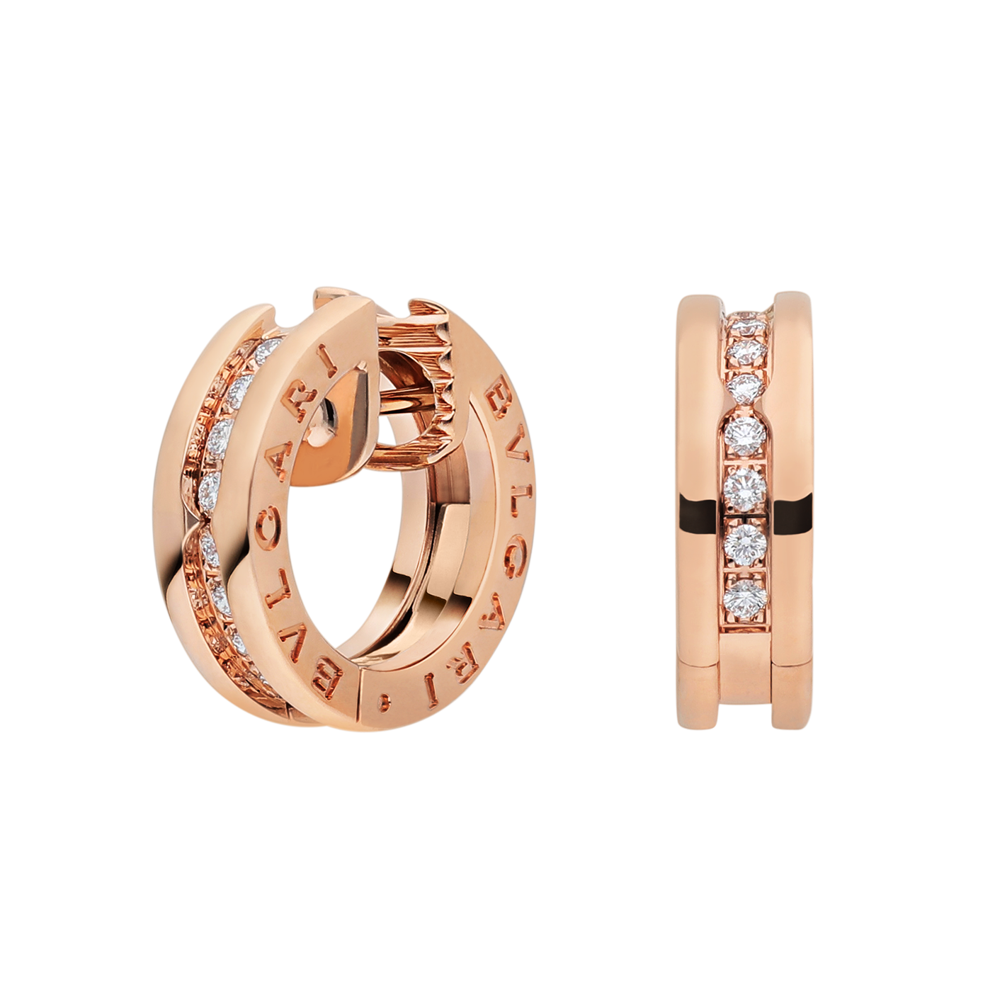 BGE014 Diamond B zero earrings - ccjewelryacc