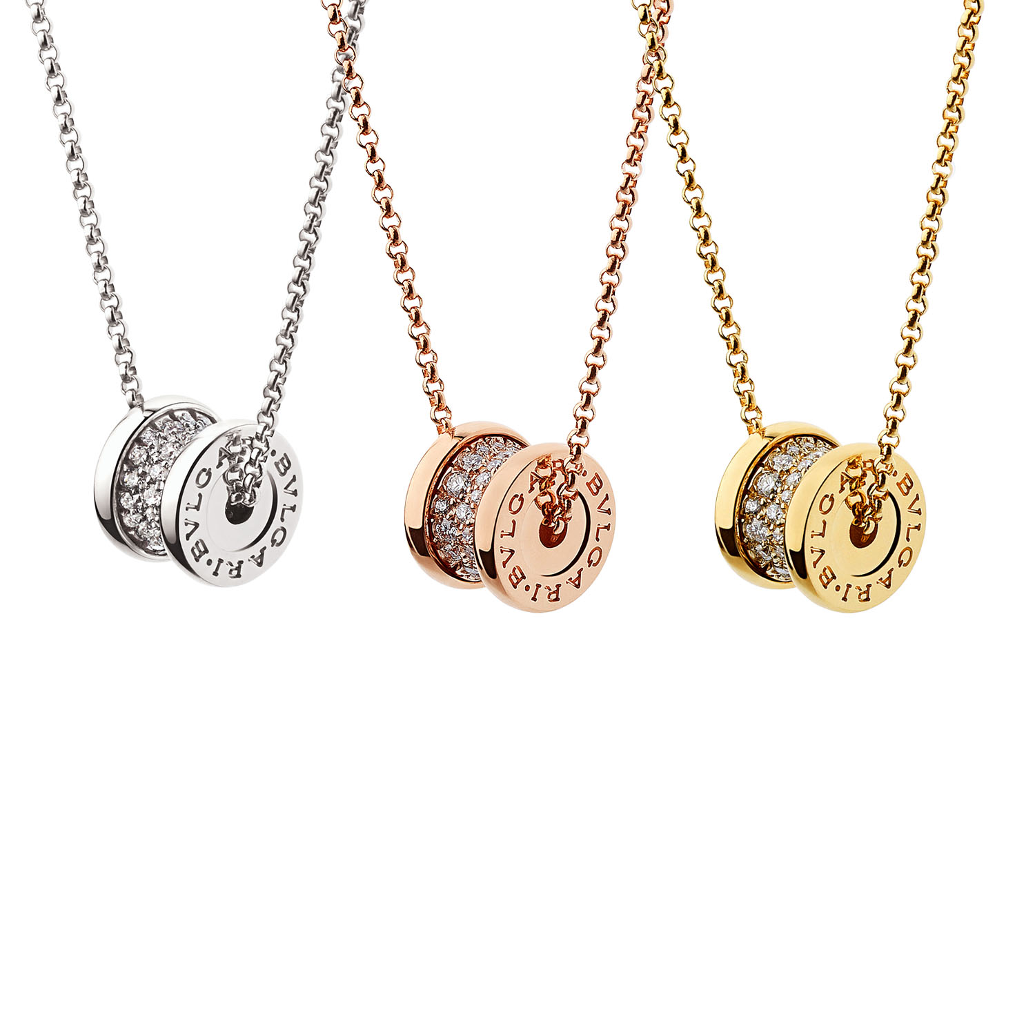 BGN014S Mini Full diamond B.ZERO1 Necklace - ccjewelryacc