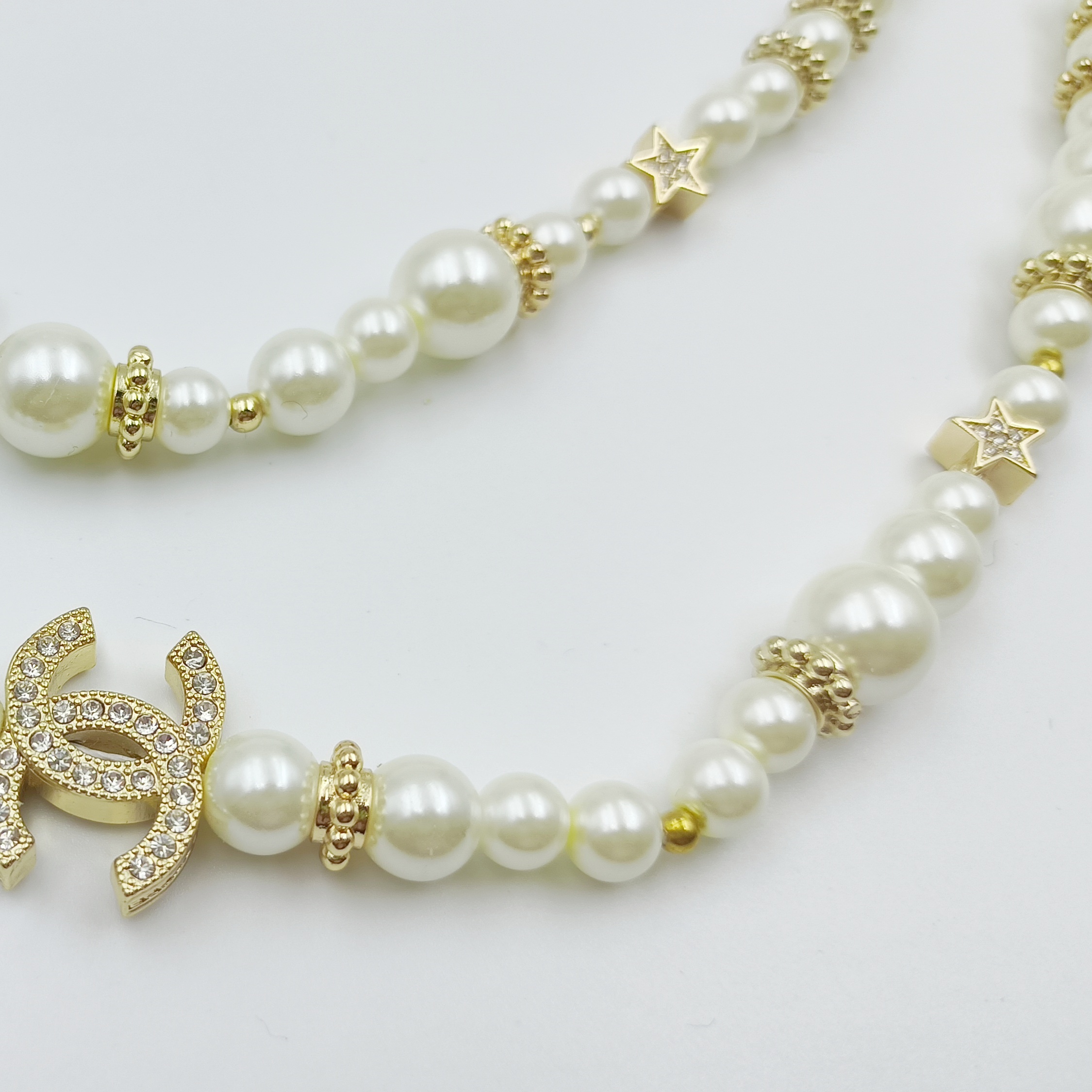 CCL003 CC Long chain pearl Necklace sweater chain - ccjewelryacc