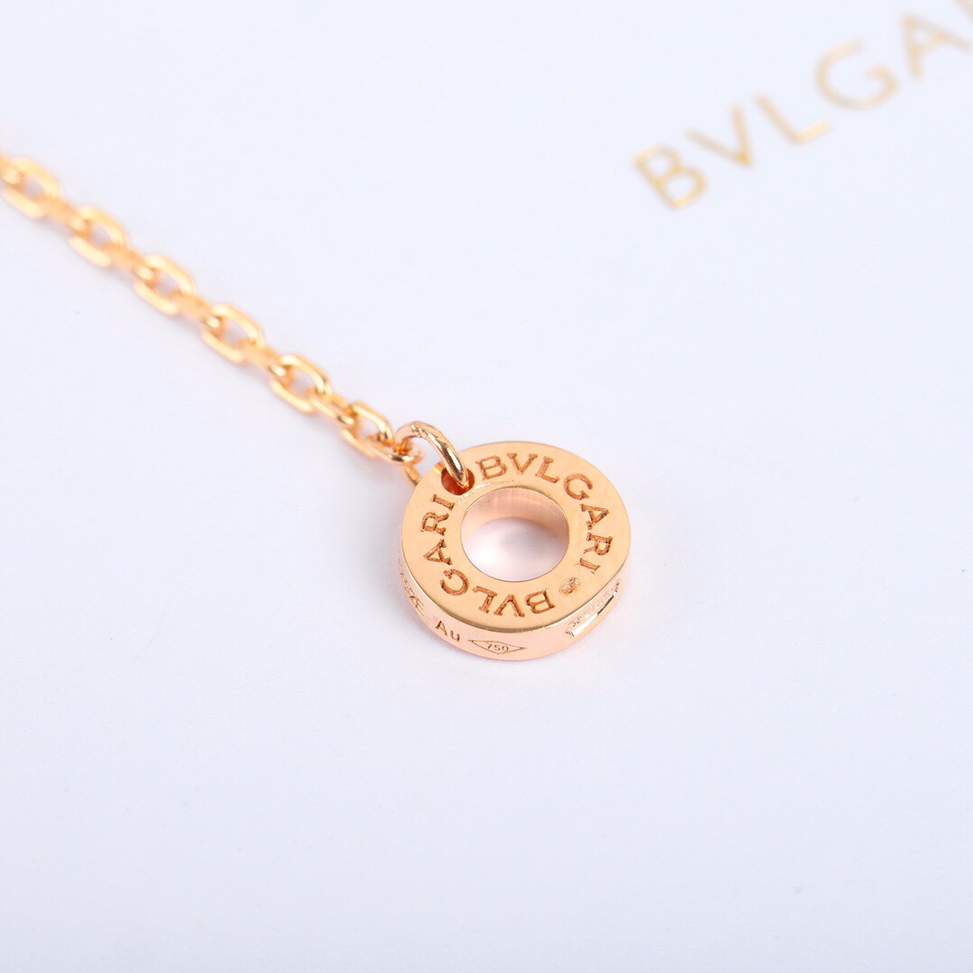 BGNS012 S925 Sterling Silver DIVAS'DREAM necklace Rose gold - ccjewelryacc