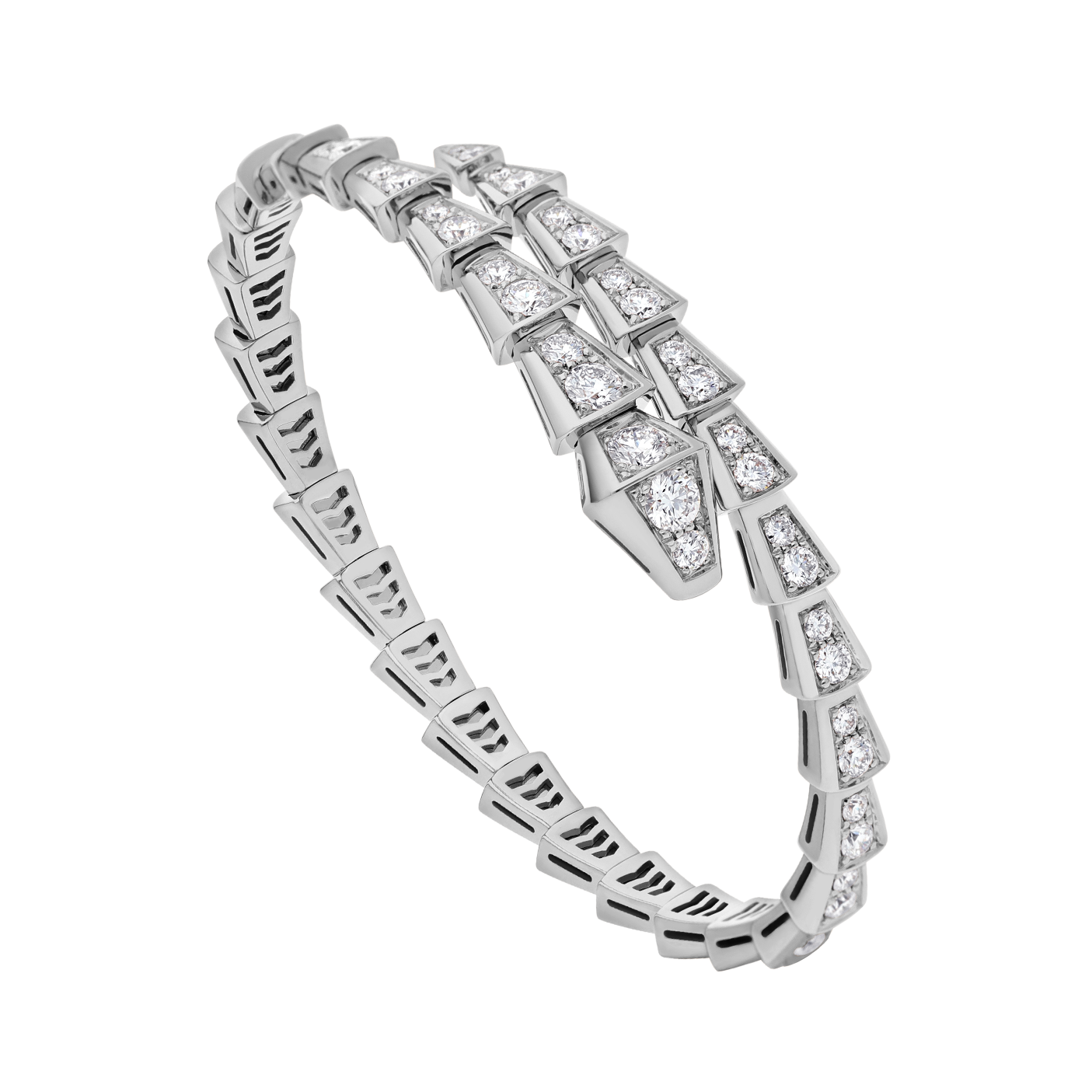 BGS001C Full diamond Snake Serpenti viper bangle bracelet - ccjewelryacc