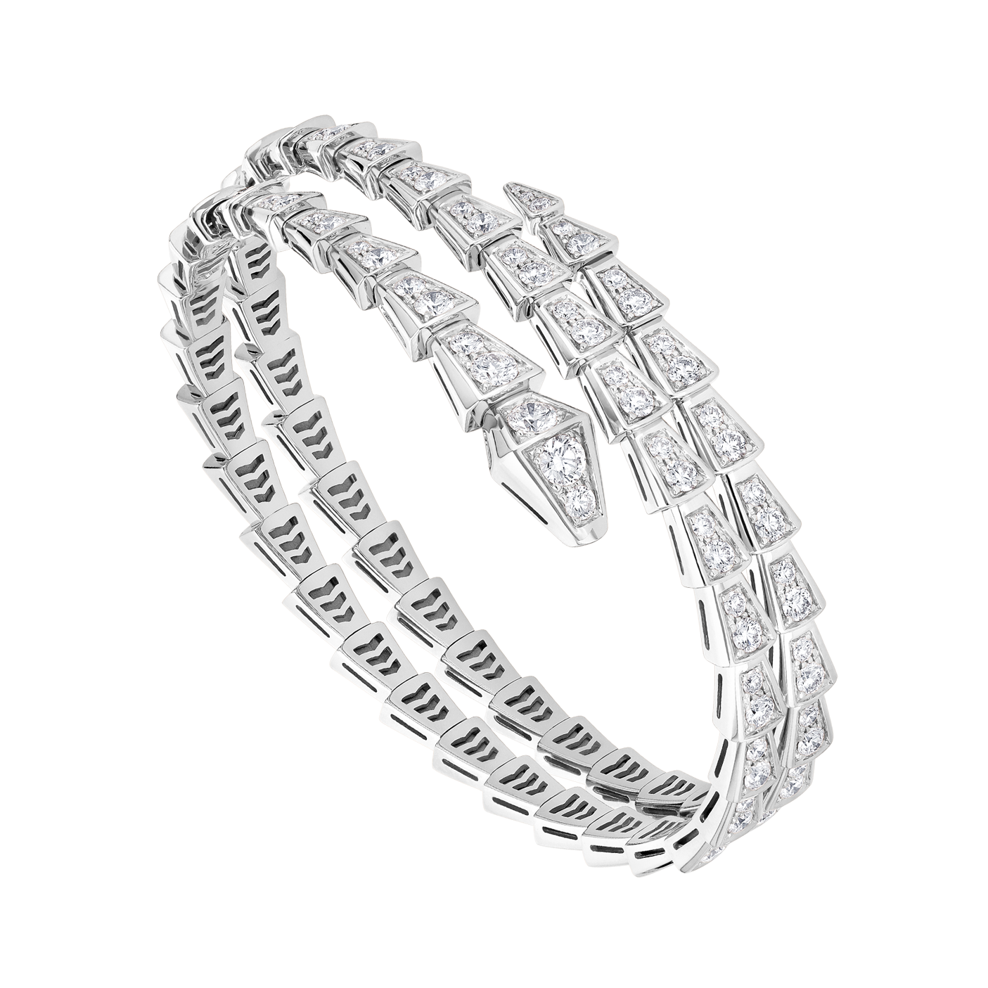 BGS003B Full diamond Snake Serpenti viper bangle bracelet - ccjewelryacc