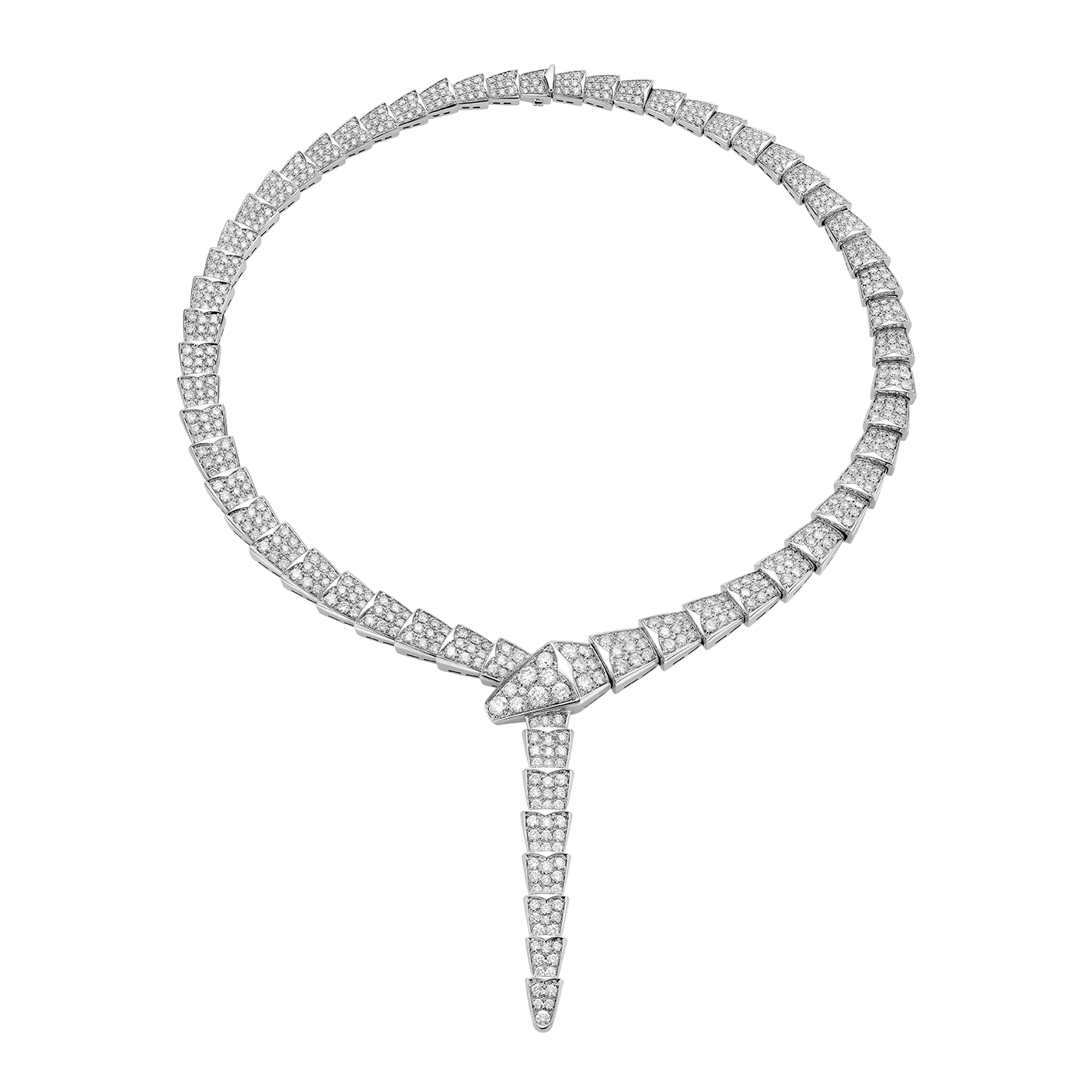 BGN008 Full diamond Serpenti viper necklace - ccfashionjewelry