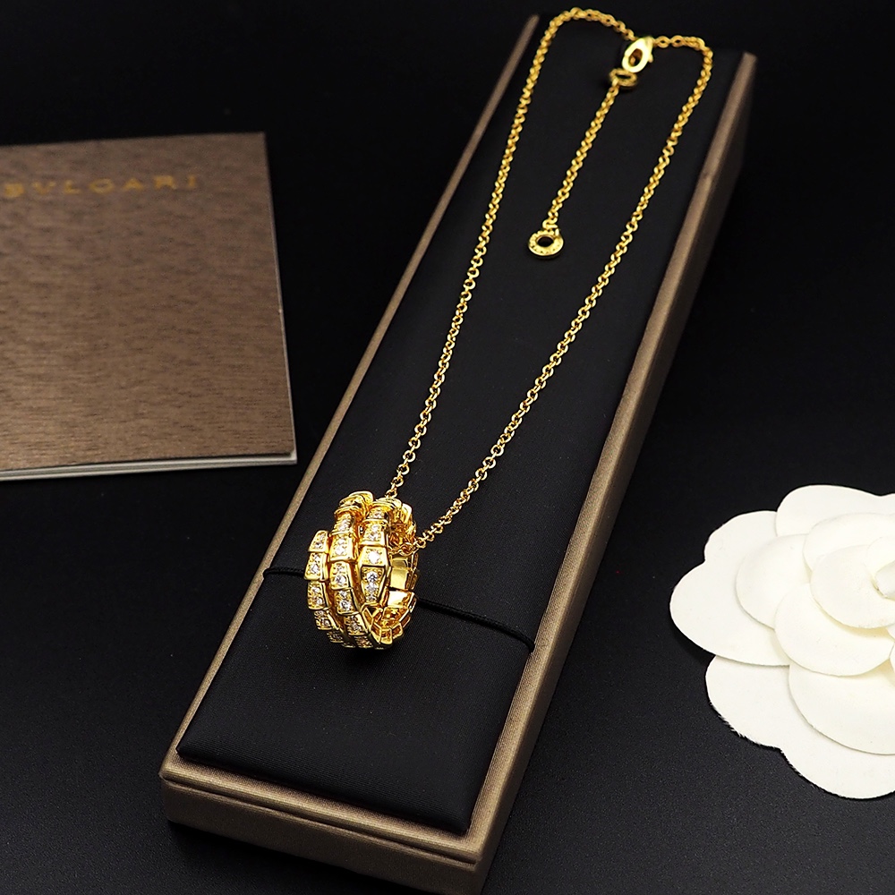 BGN005 Full diamond serpenti necklace - ccjewelryacc