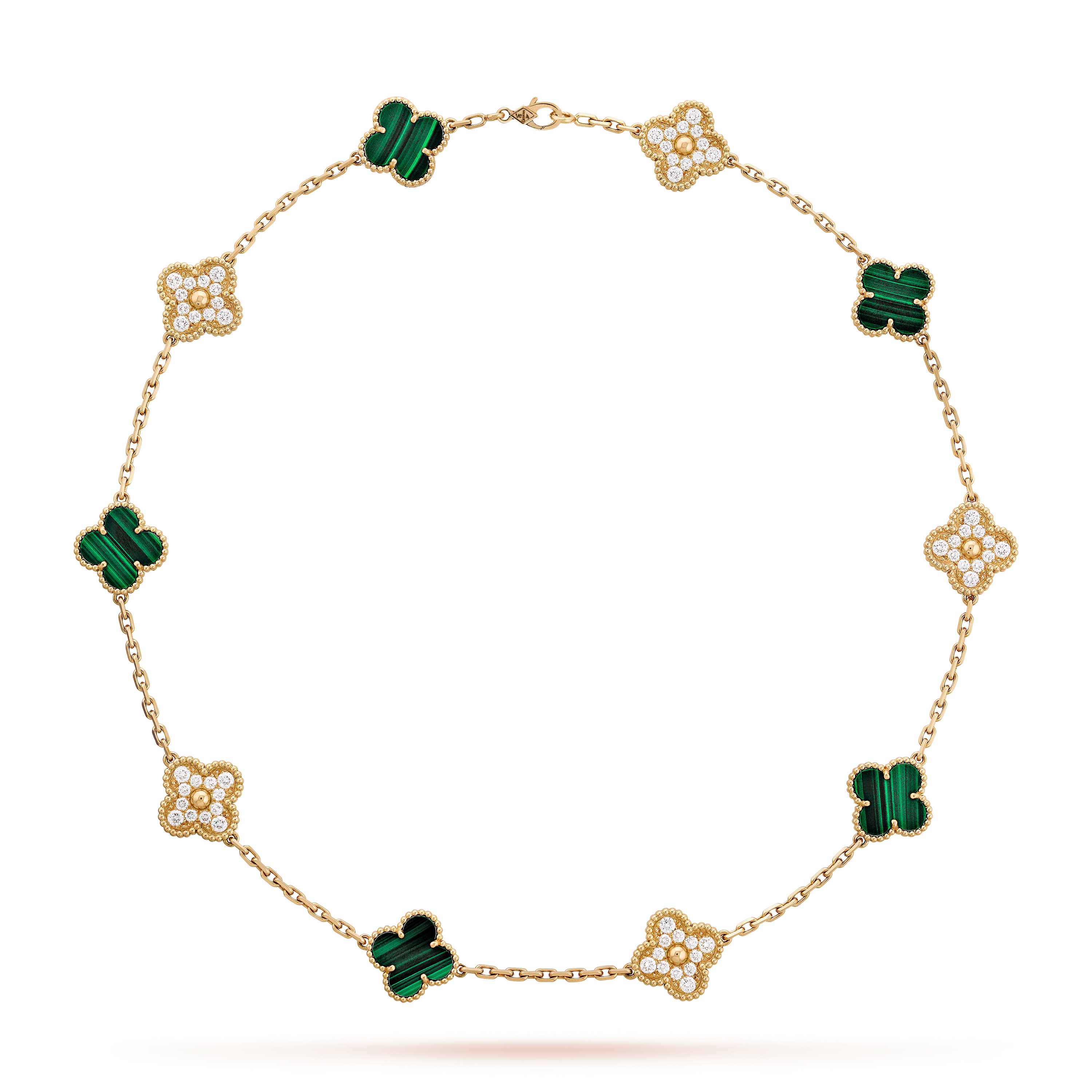 VCN064 10 Motif vca alhambra necklace with Diamond - ccfashionjewelry