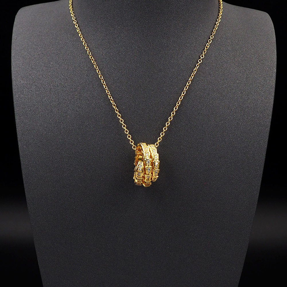 BGN005 Full diamond serpenti necklace - ccjewelryacc