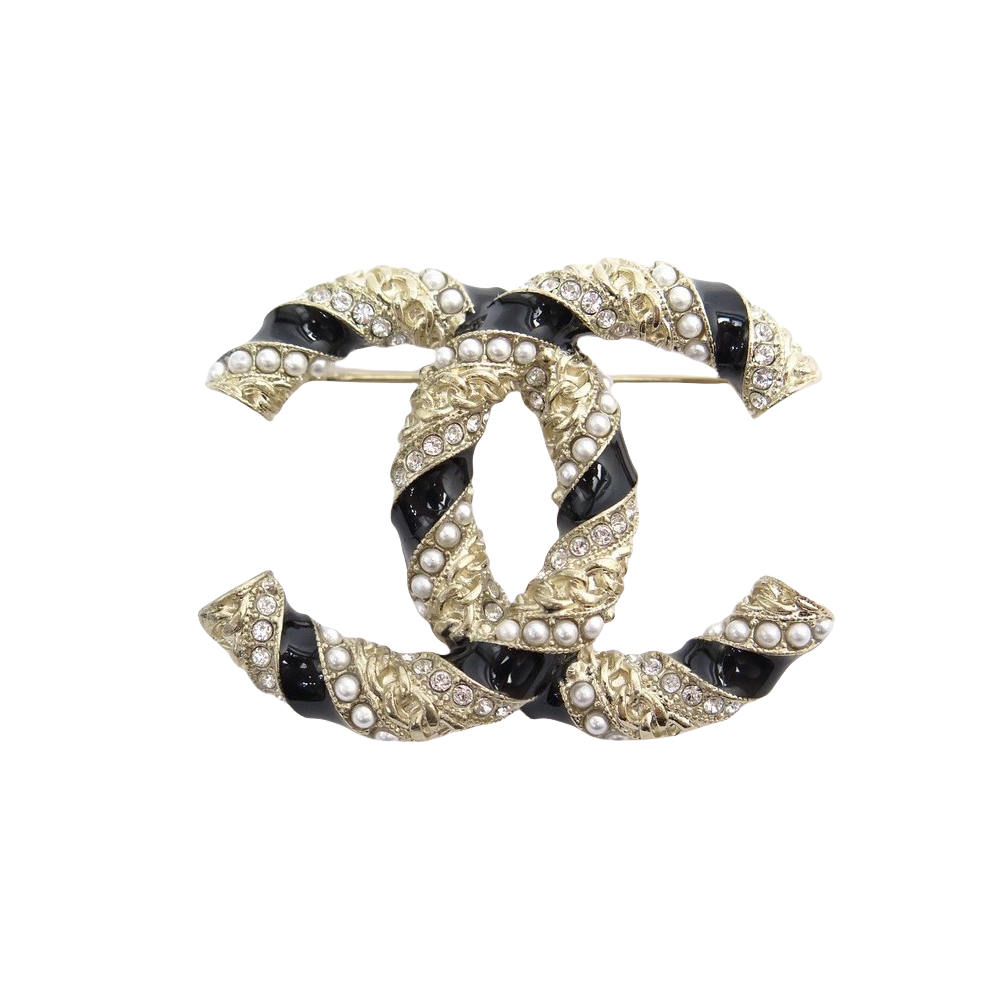 BCB042 CC Logo torsade brooch - ccjewelryacc