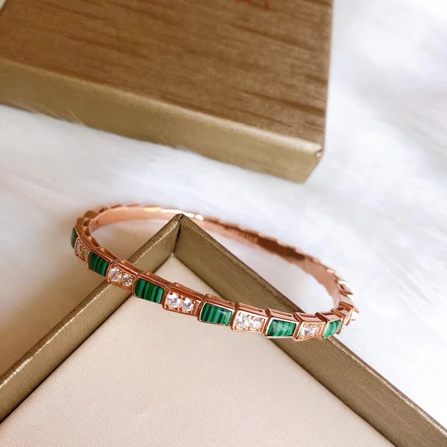 BGSS002 S925 Sterling silver Serpenti viper bangle bracelet - ccjewelryacc