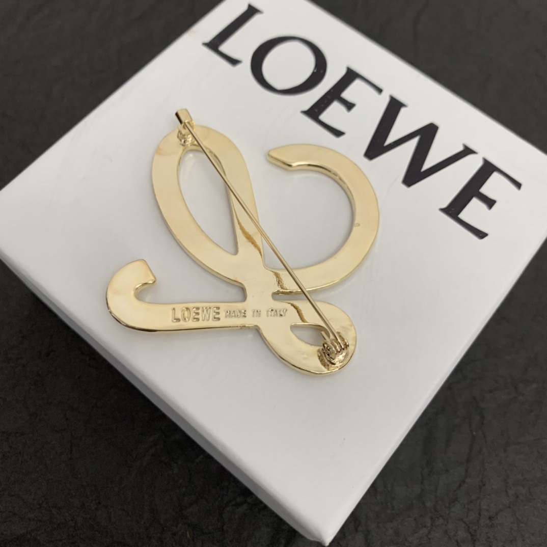 BLB011 Full crystal L letter brooch Pins - ccjewelryacc