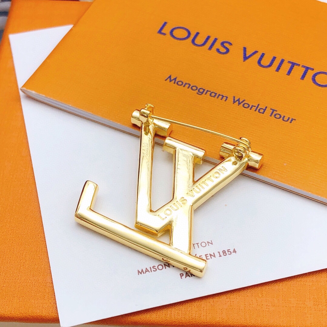 LVB004 Metal full crystal louis brooch pin - ccjewelryacc