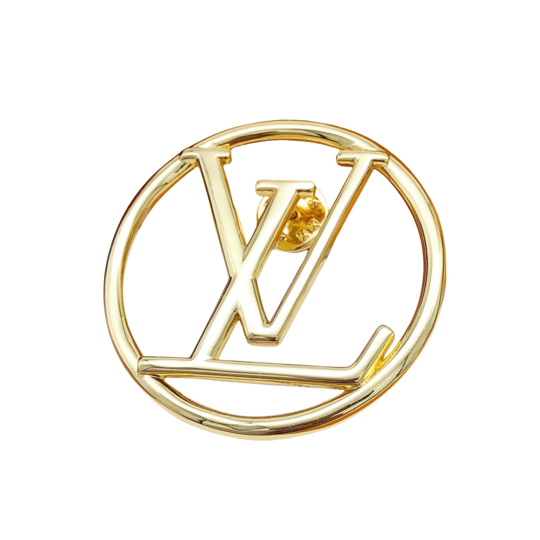 LVB001 VL LOGO BROOCH PIN in Metal - ccjewelryacc