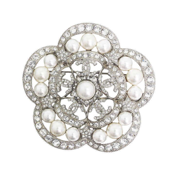 BCB242 cc camellia brooch - ccjewelryacc