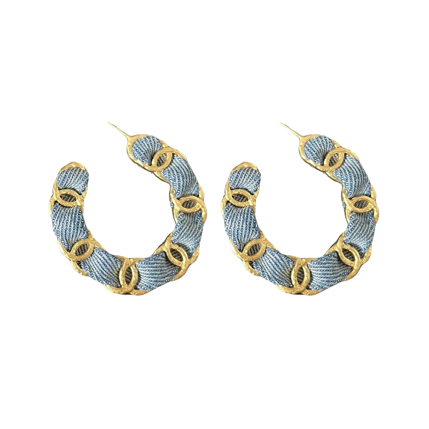 CCE884 Metal leater CC hook earrings - ccjewelryacc