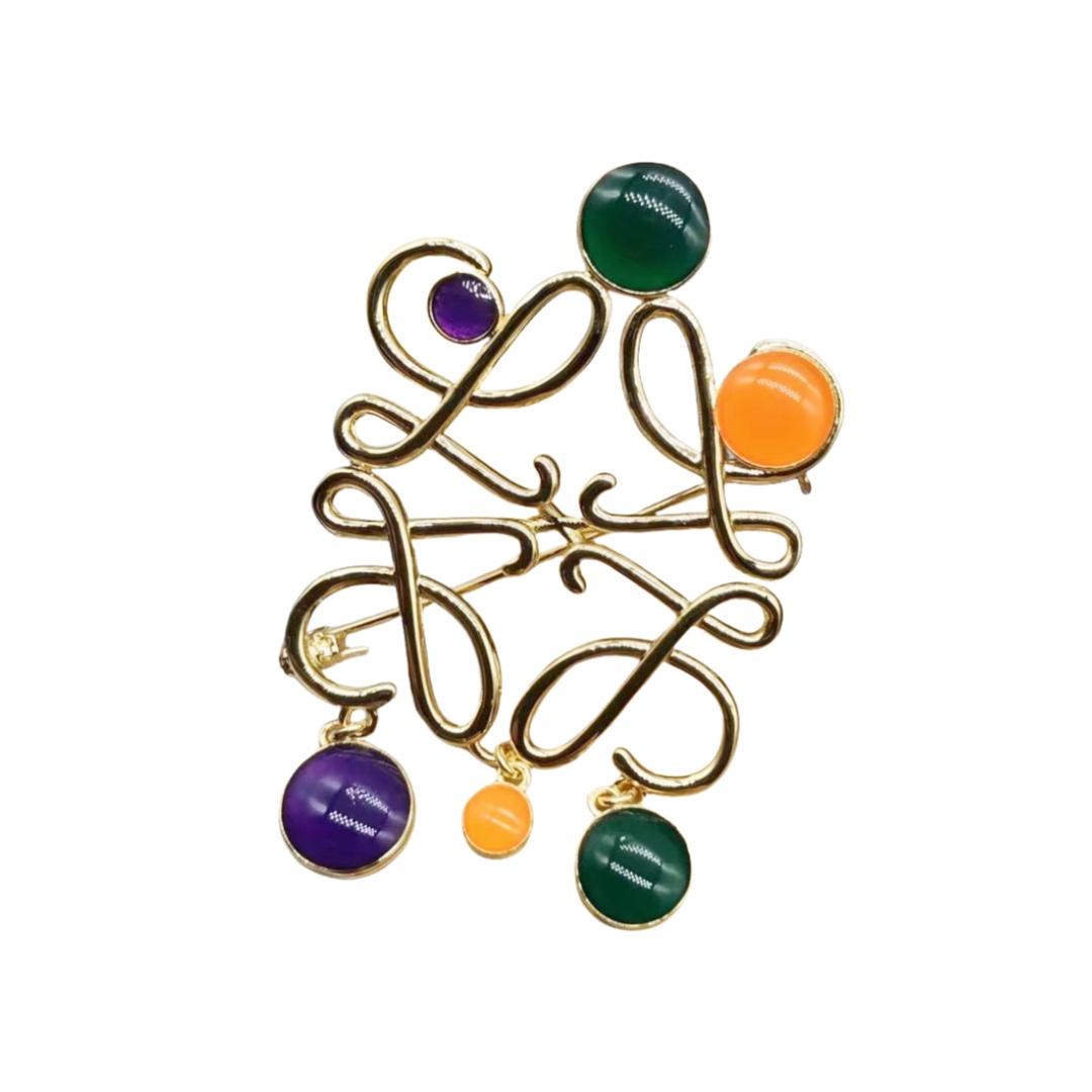 BLB007 Anagram brooch pin - ccjewelryacc