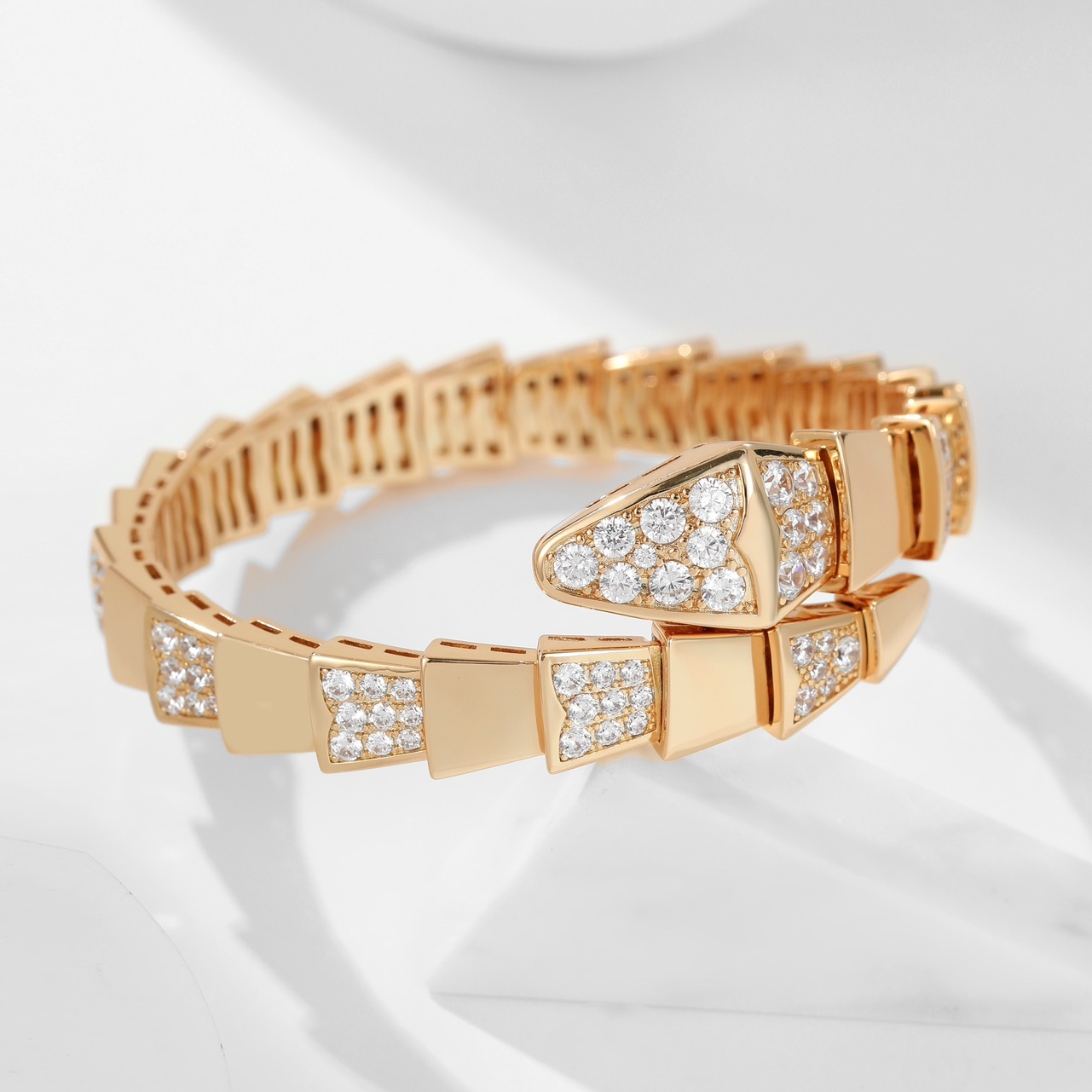 BGSV003 18K Gold Diamond Serpenti viper bracelet - ccjewelryacc