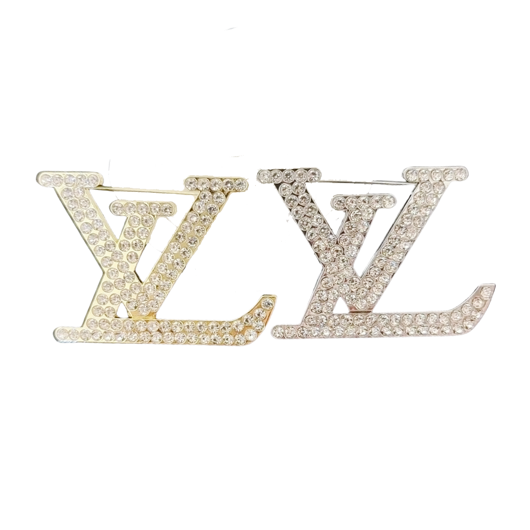 LVB016 Crystal Sparkling Louise Brooch Large - ccjewelryacc