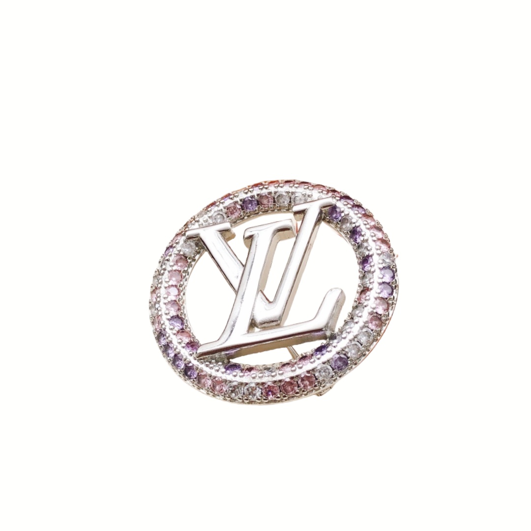 LVB014 Colorfull crystal Sparkling Louise Brooch - ccjewelryacc