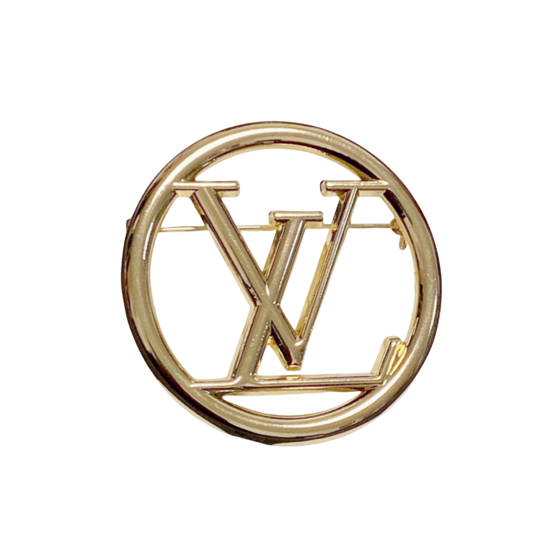 LVB011 VL LOGO BROOCH PIN in Metal - ccjewelryacc