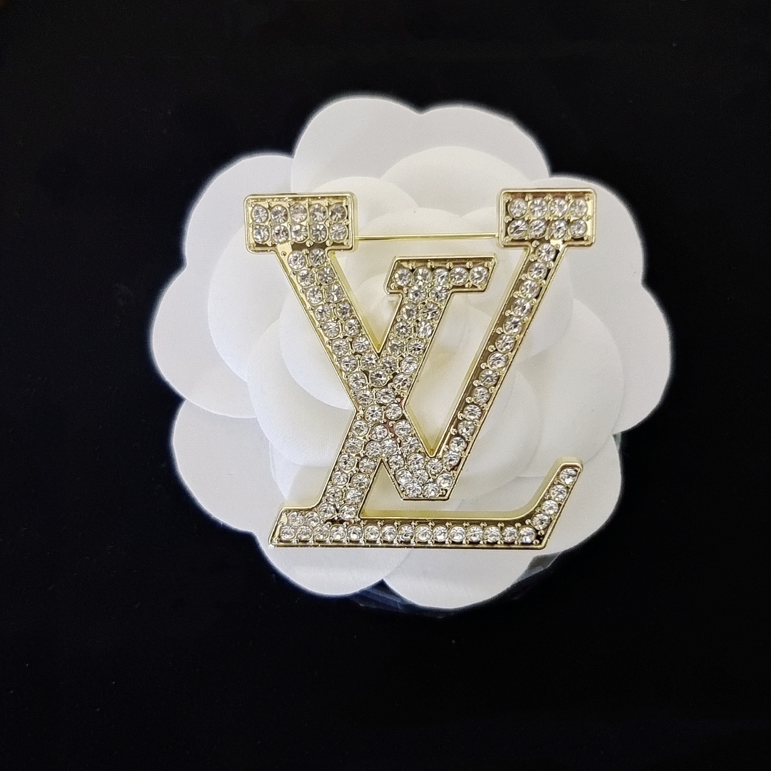 LVB017 Crystal Sparkling Louise Brooch - ccjewelryacc