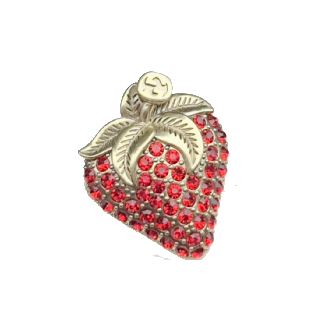 GGB006 GG strawberry brooch pin - ccjewelryacc